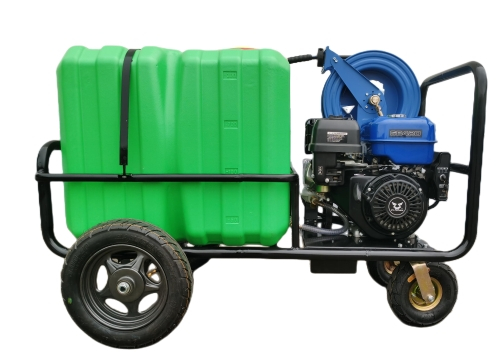 Hand Pushed Gasoline Hign pressure washer trailer
