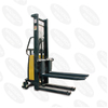 Semi-electric Stacker with Adjustable Forks